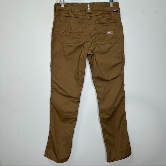Ariat Flame Resistant Stretch Duralite Canvas Stackable Straight Leg Work Pants - Picture 4 of 16